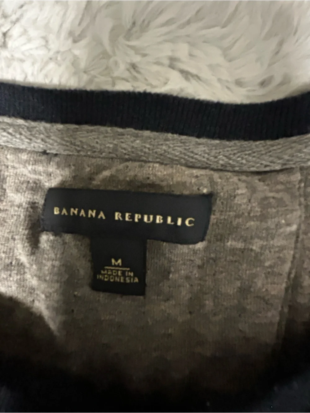 Banana Republic Navy Long-Sleeve Henley
